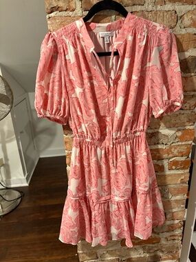 Current Air Pink and White Floral Mini Dress